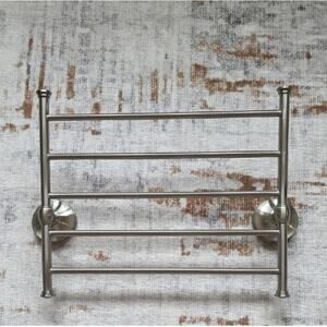 Pottery Barn Brayden Satin Nickel Magazine Newspaper Book Holder New In Open Box